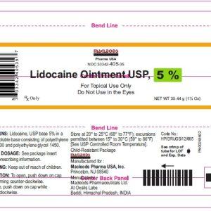 LIDOCAINE 5% OINTMENT TUBE 50GM