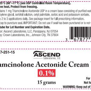 TRIAMCINOLONE ACET 0.1% CREAM 454GM