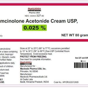 TRIAMCINOLONE ACET 0.1% CREAM 80GM
