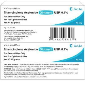 TRIAMCINOLONE ACET 0.1% OINT 80GM